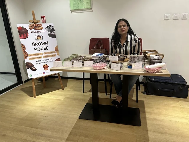 A Brown House stall at a corporate pop-up